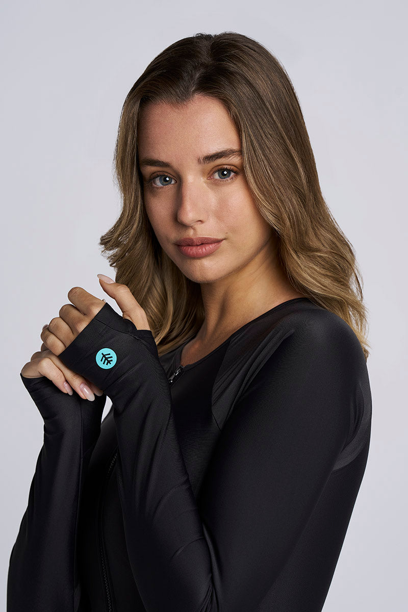 Women's Escalante Long Sleeve Swimsuit | Black