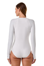 Women's Escalante Long Sleeve Swimsuit | White