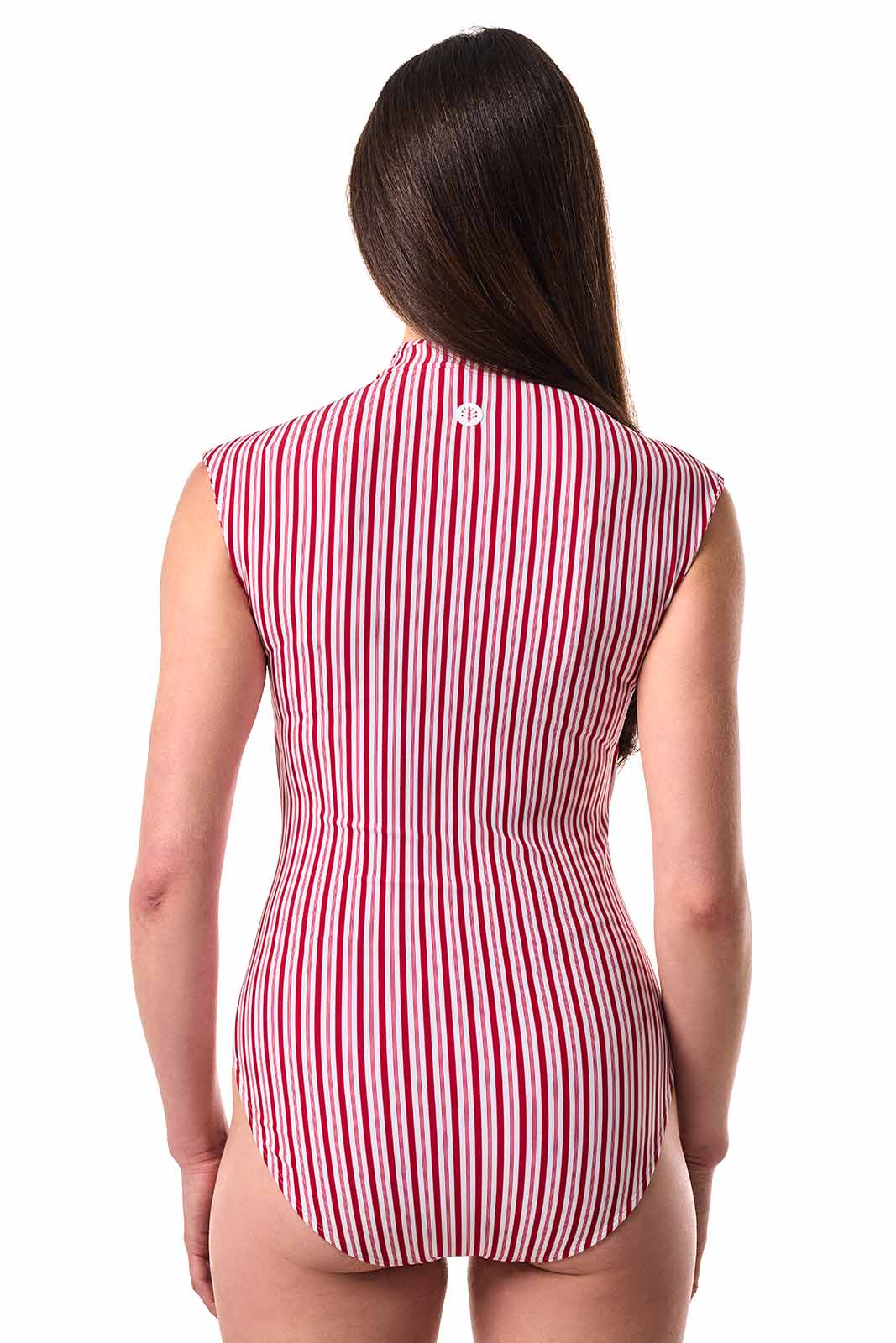 Women's Sweetwater Cap Sleeve Swimsuit | Cherry Stripe