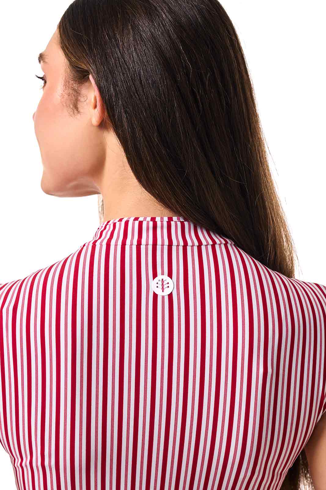 Women's Sweetwater Cap Sleeve Swimsuit | Cherry Stripe