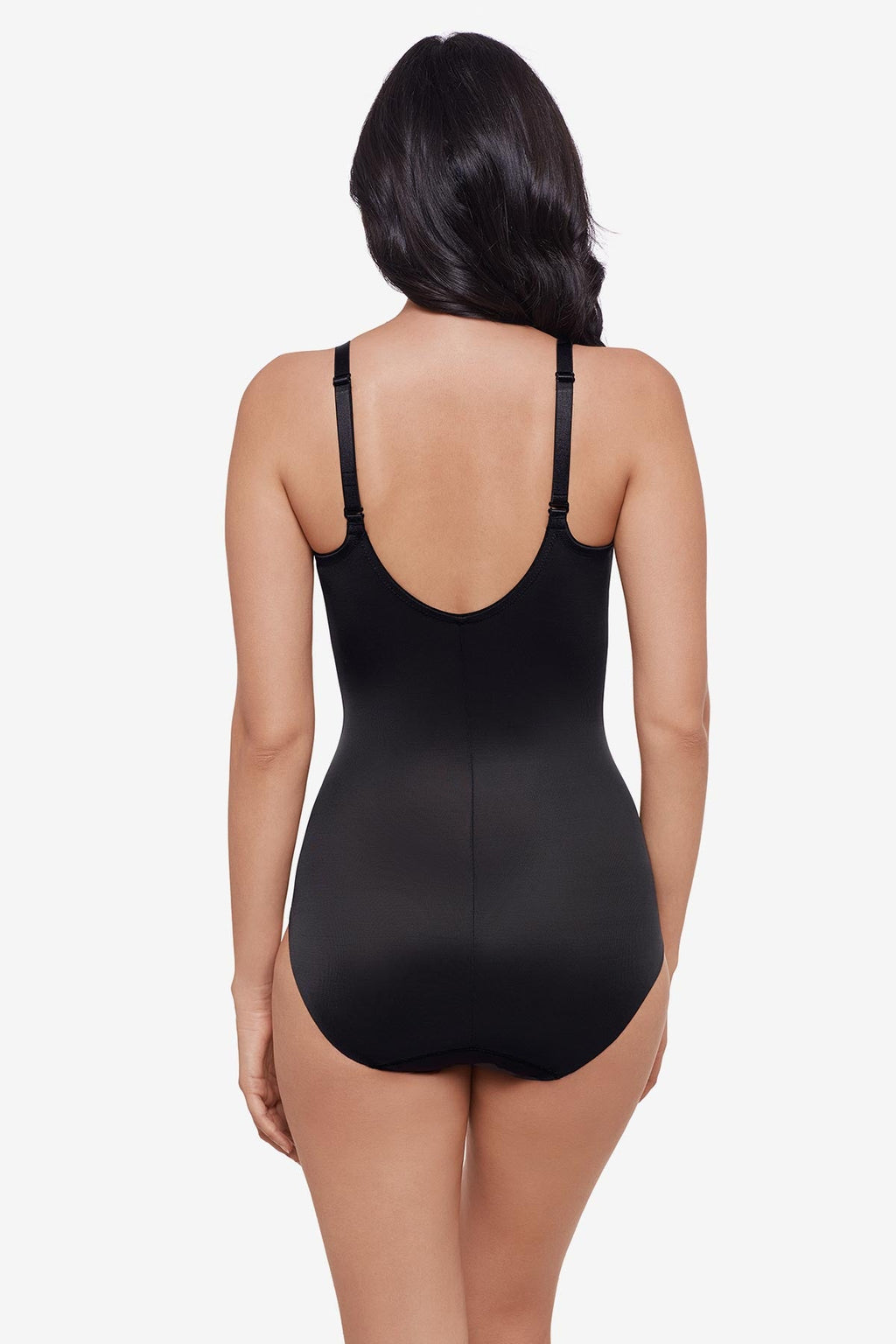 Sexy Sheer Shaping Padded Cup Bodysuit in Black