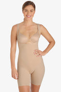 Shape Away® Open Bust Thigh Slimmer Bodysuit